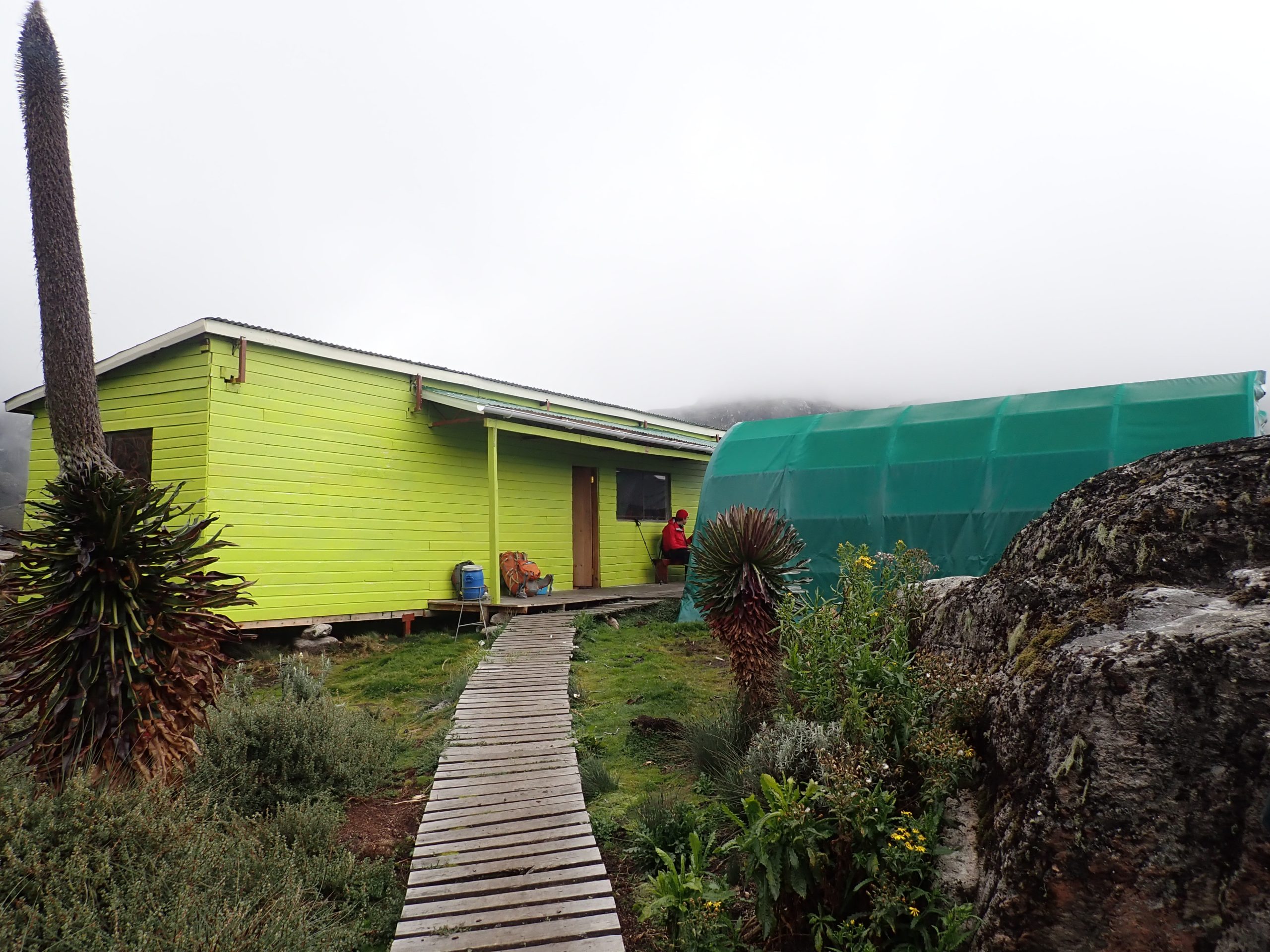 Bugata camp high mountain scenery