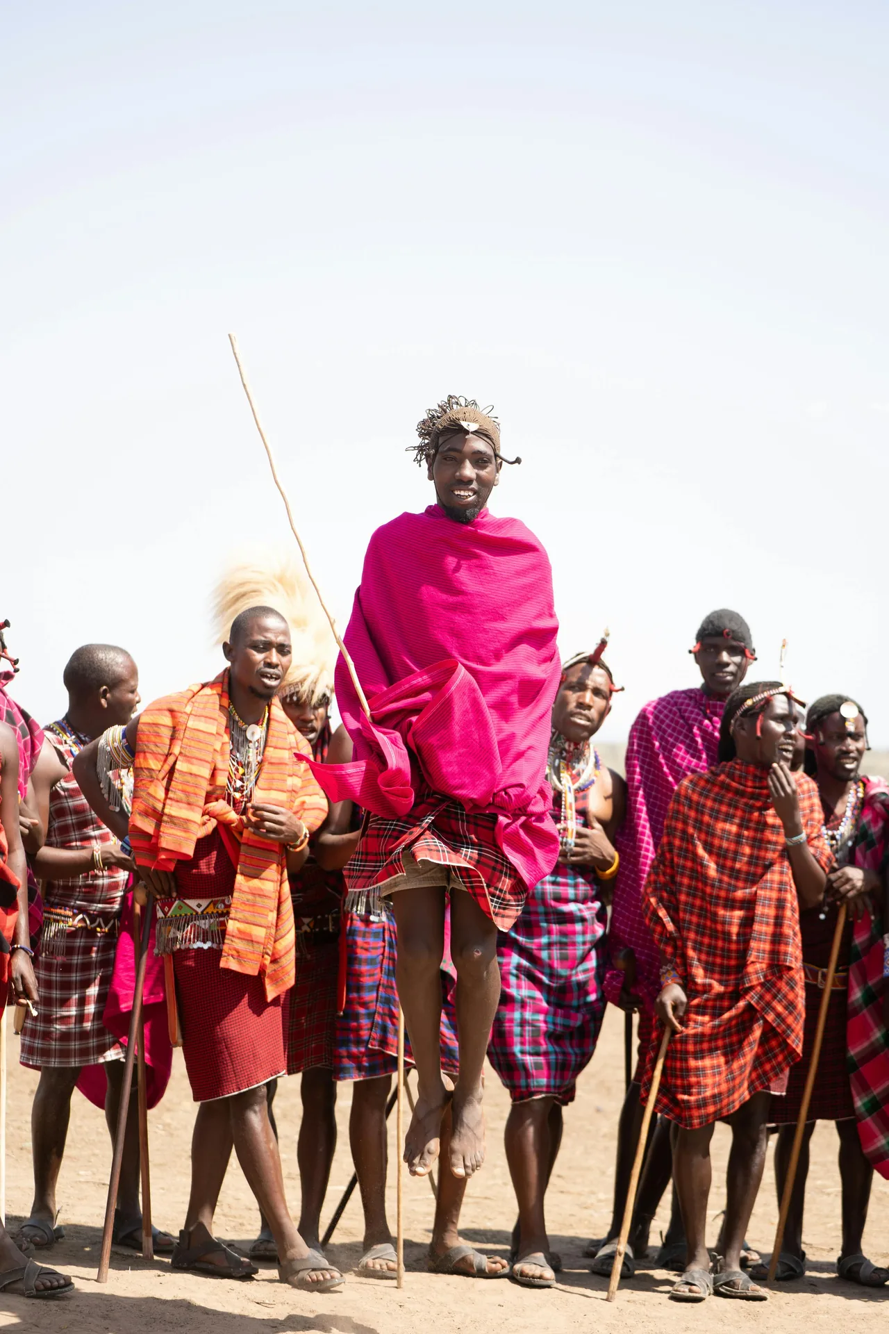 Cultural dance gathering in Karamoja near Kidepo Valley National Park