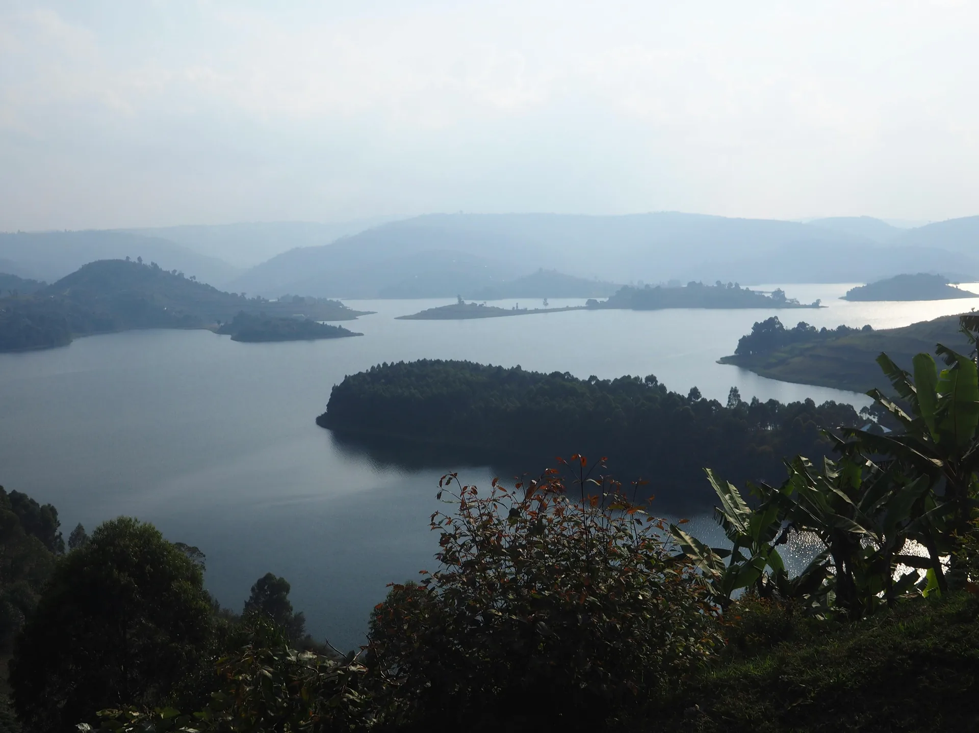 Lake Bunyonyi and the highland landscape of southwestern Uganda