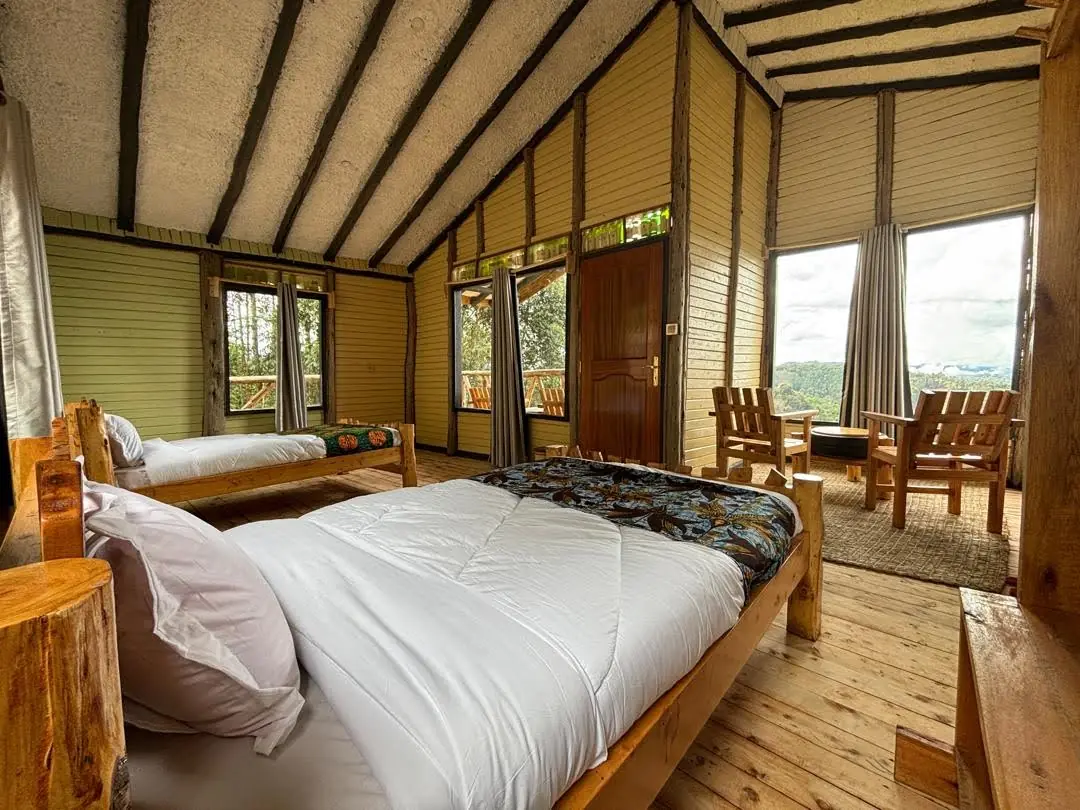 Guest room at Bakiga Lodge in Bwindi