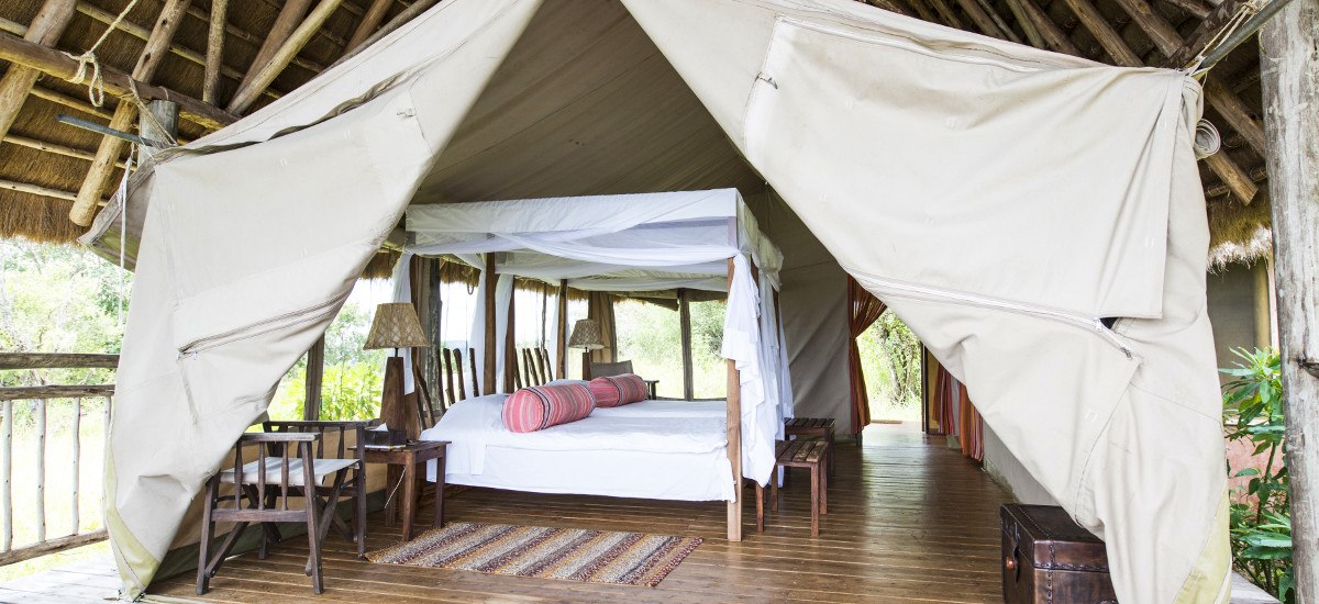 Mihingo Lodge room at Lake Mburo