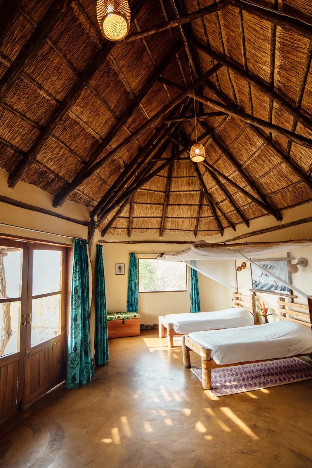 Rwakobo Rock cottage interior near Lake Mburo