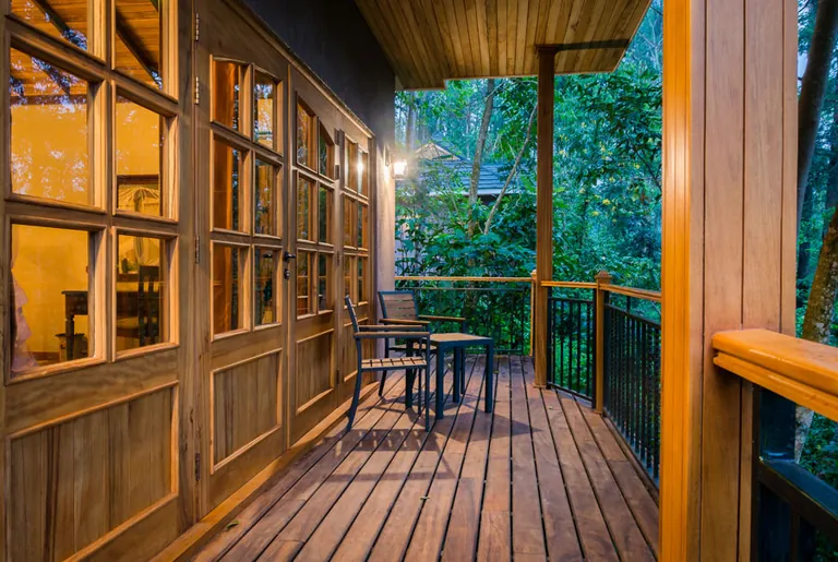 Chimpundu Lodge cottage balcony