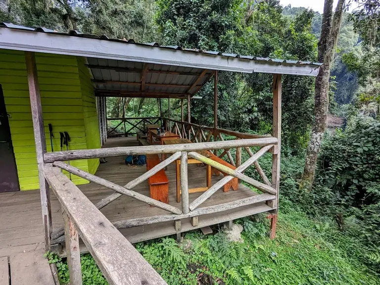 Sine Camp on the Rwenzori trek
