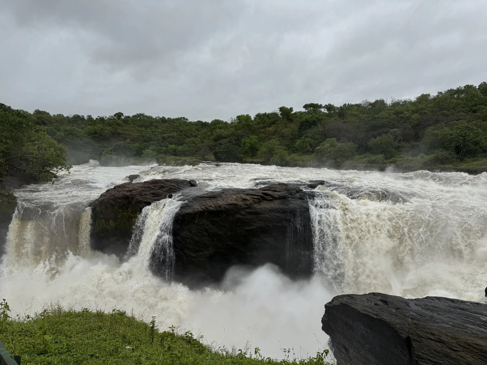 Top of Murchison Falls where the Nile squeezes through rock